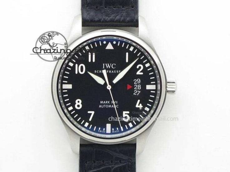 MIROTIME 0218 EasyCare Pilot Chrono IW388001 Real Ceramic ZF 1:1 Best Edition On Black Nylon Strap A 7279